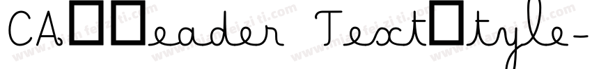 CADReader TextStyle字体转换
